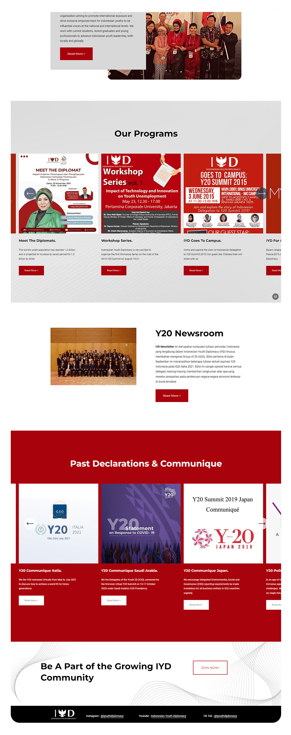 Indonesian Youth Diplomacy Indonesian Youth Diplomacy